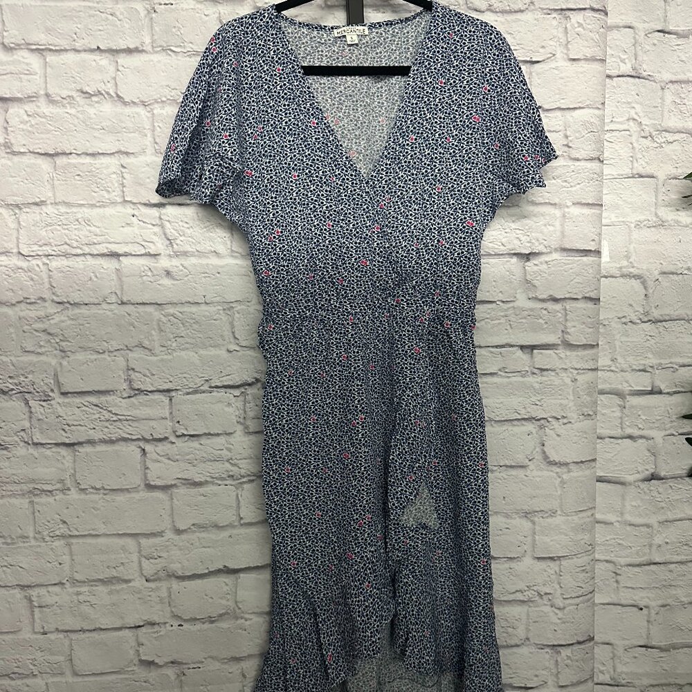 J. Crew Blue Floral Dress